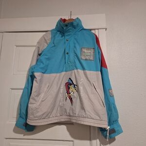 Vintage 90s O'Neill Future Shock Frozen Wave Cult Anorak Jacket Men's Medium